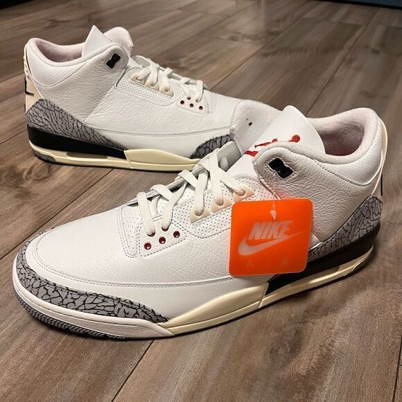 New Air Jordan 3 White Cement Reimagined 2023 Size 17 Rare Retro Authentic MJ OG - Picture 1 of 8